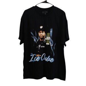 ICE CUBE  Men's Black Graphic T Shirt Size XL (46-48)